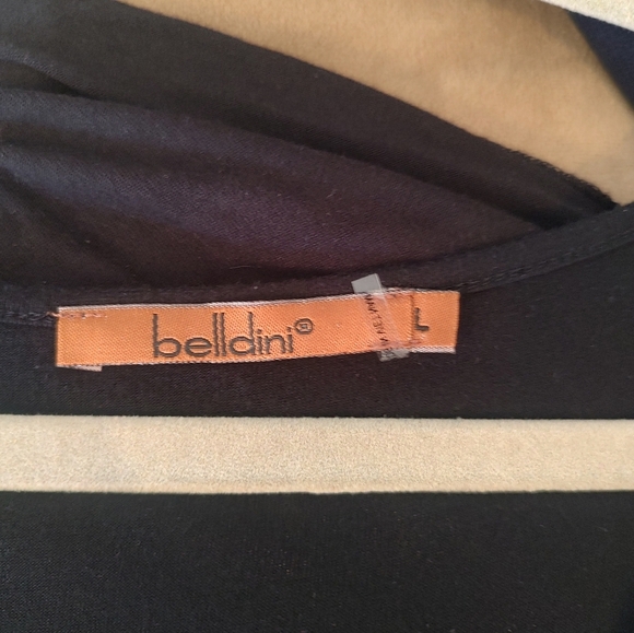 💥3/$20 Belldini Black Shirt Long Sleeve with Studded Pattern - Picture 8 of 9